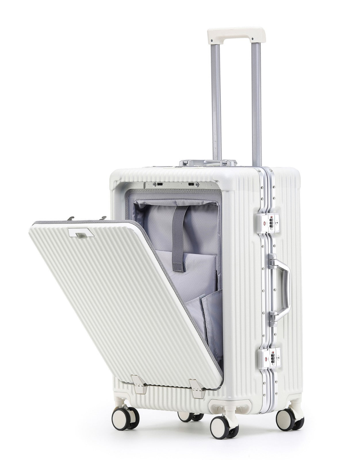 Multi-functional Aluminum Frame Travel Suitcase