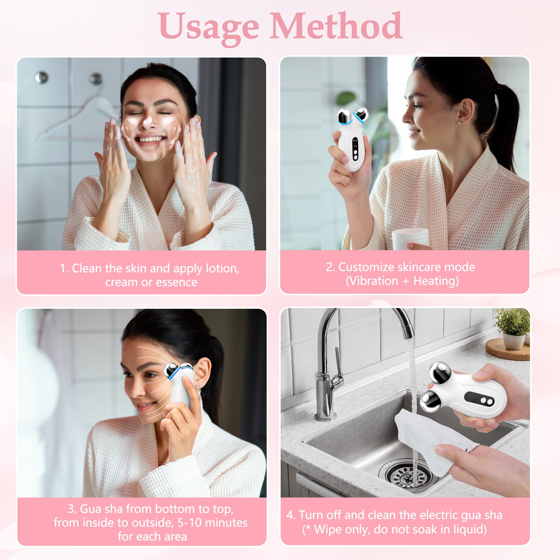 Anti-Aging Ultrasonic Facial Device