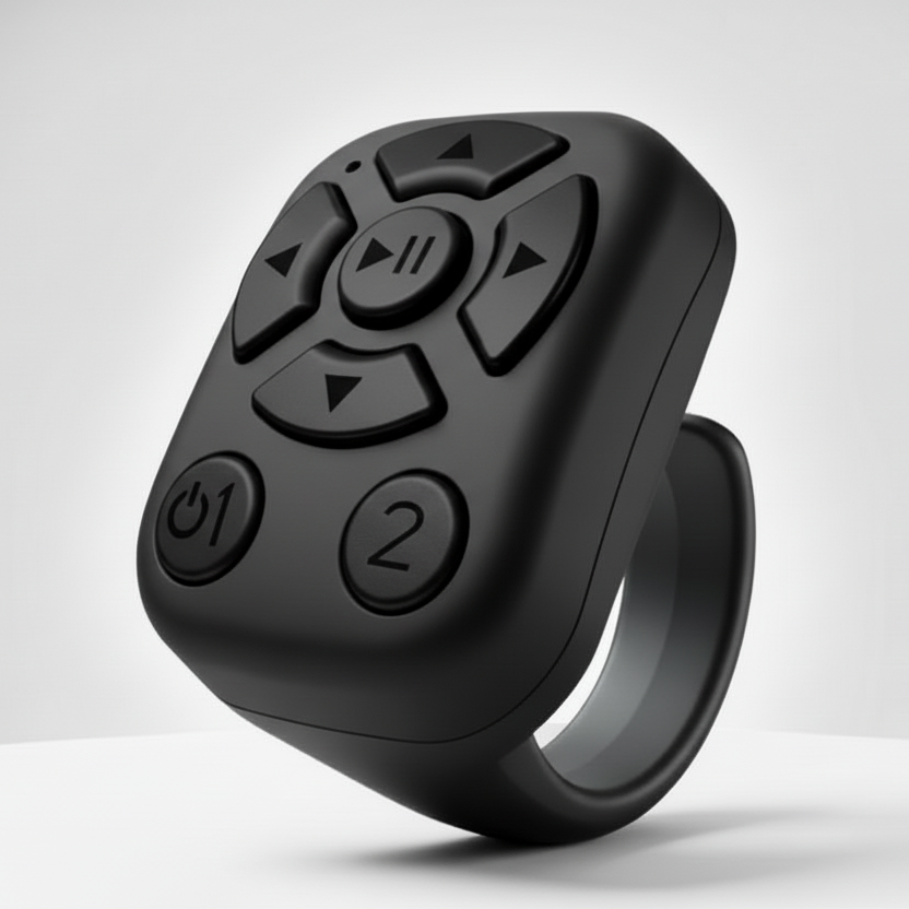 Bluetooth Remote Social Media Ring