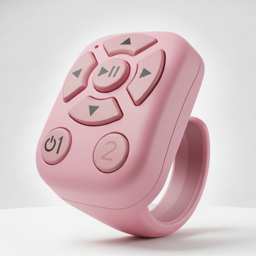 Bluetooth Remote Social Media Ring
