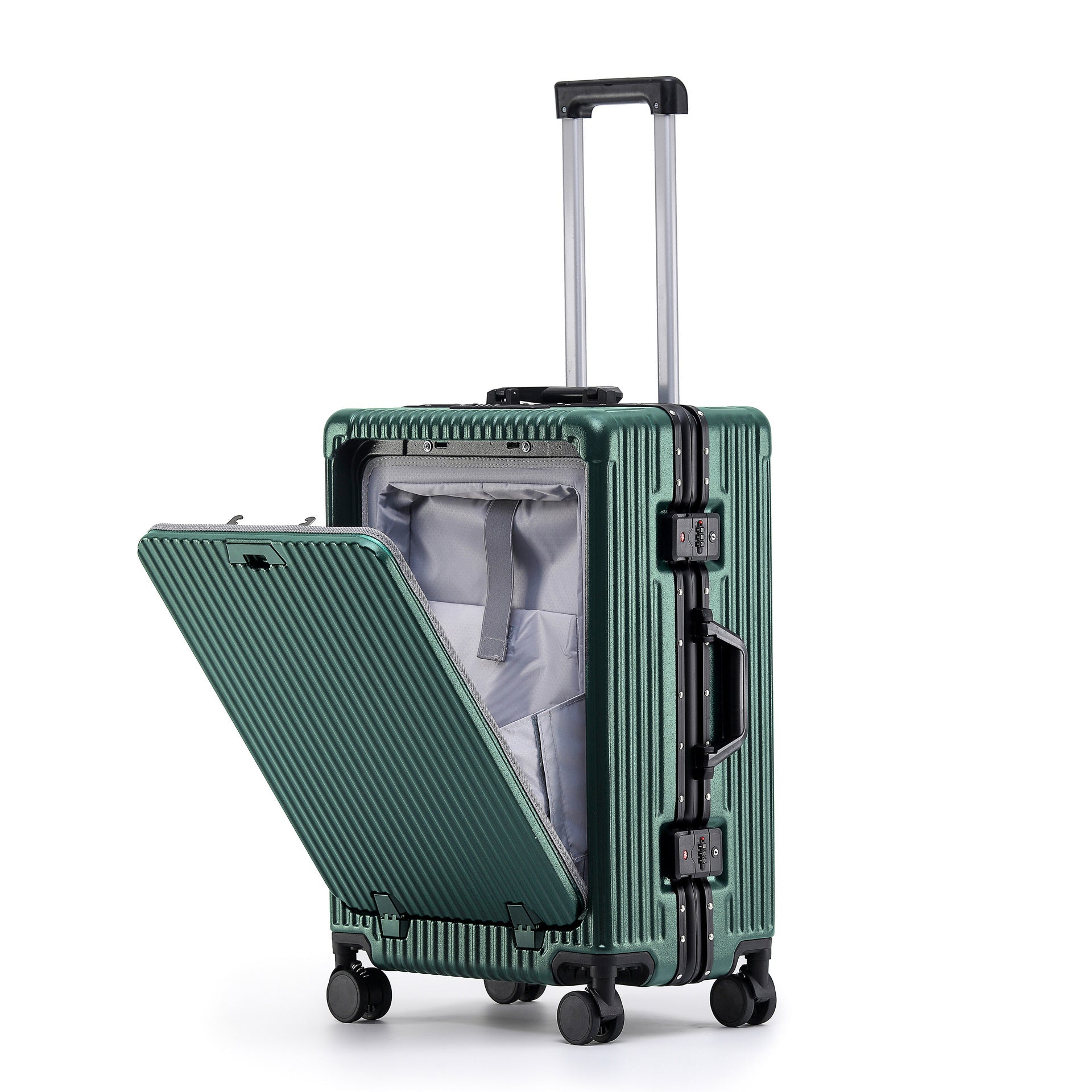 Multi-functional Aluminum Frame Travel Suitcase